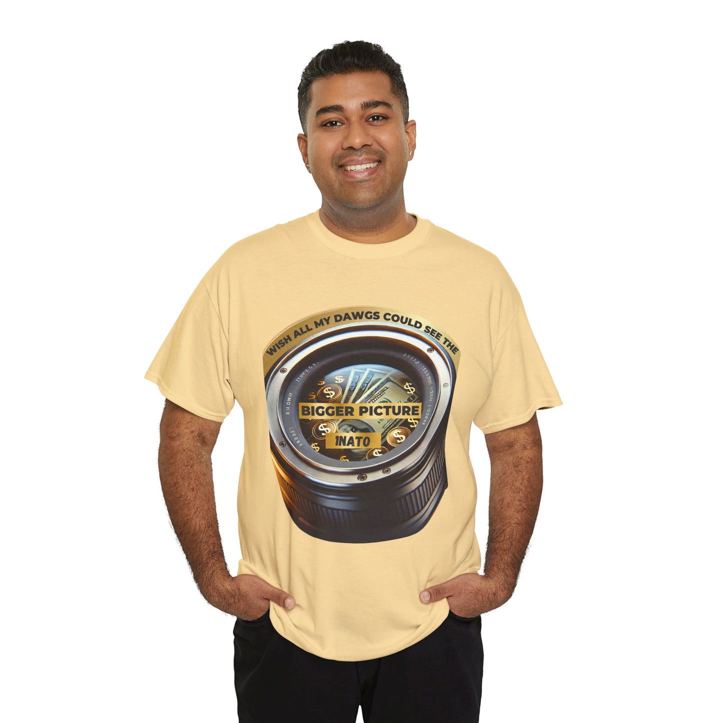 BIGGER PICTURE Unisex Heavy Cotton Tee t-Shirt 1NATO