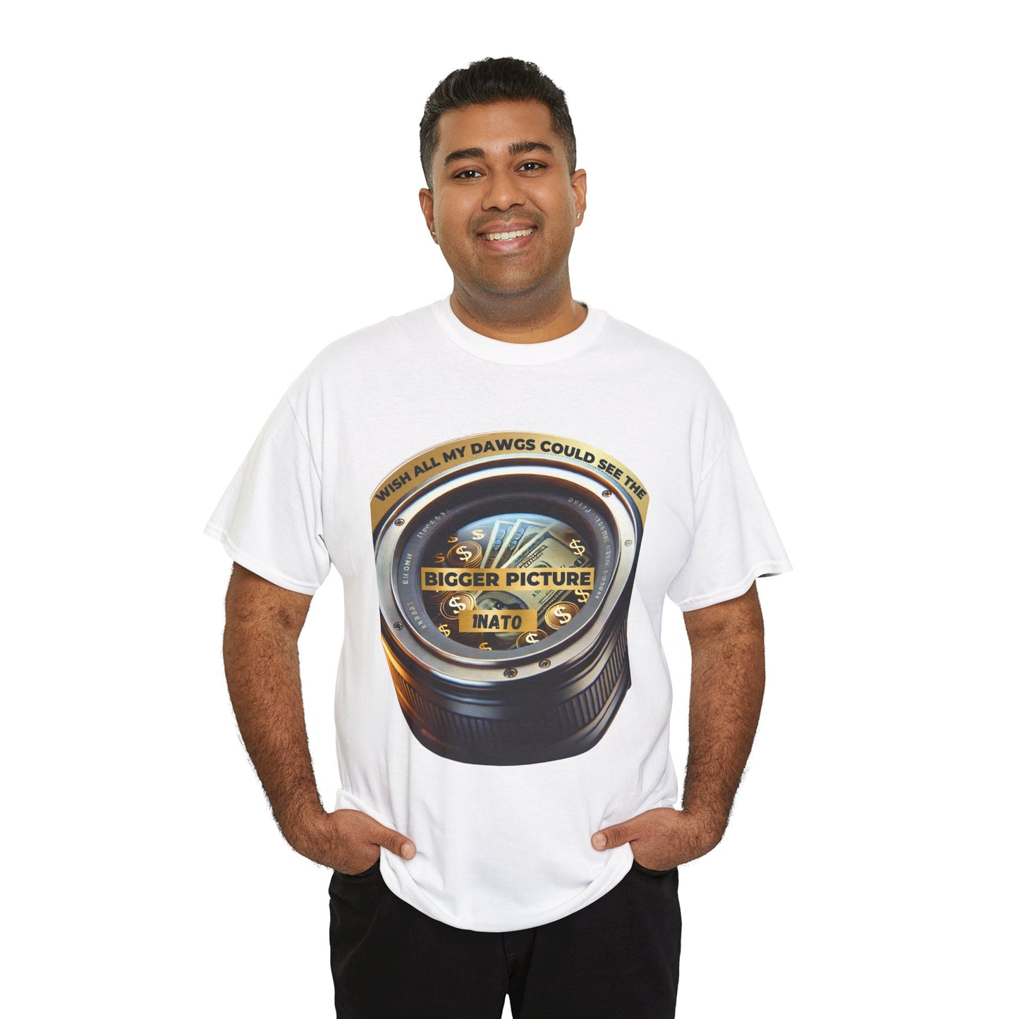 BIGGER PICTURE Unisex Heavy Cotton Tee t-Shirt 1NATO
